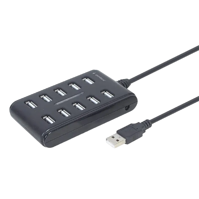 Adaptor Hub Gembird UHB-U2P10P-01 Negru