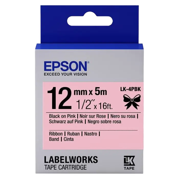Картридж с лентой Epson LK-4PBK