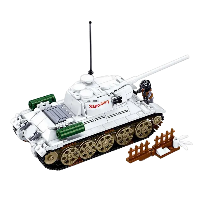 Конструктор Sluban Army - (Battle of Budapest) Medium Tank White Белый