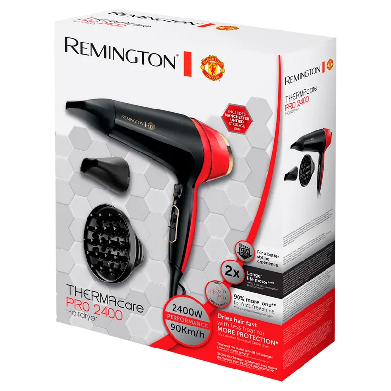 Фен Remington Thermacare Pro Черный | Красный