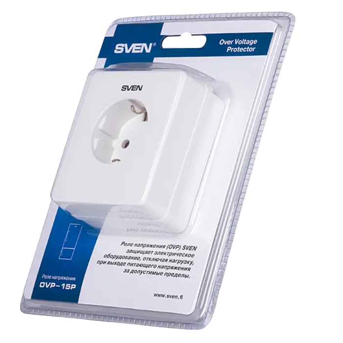 Prelungitor electric SVEN OVP-15P Alb