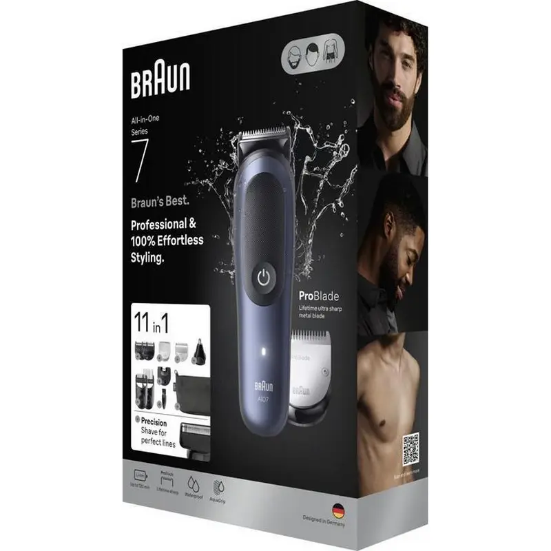 Мужской Триммер Braun All-in-One Series 7 Синий