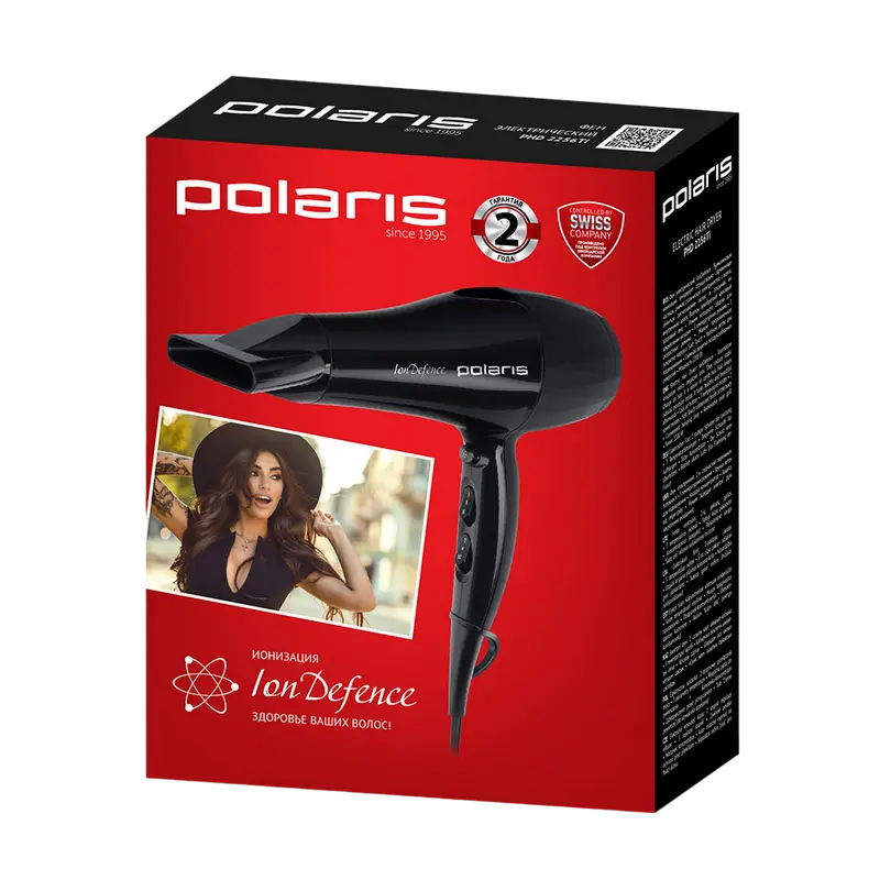 Фен Polaris PHD 2256Ti Чёрный