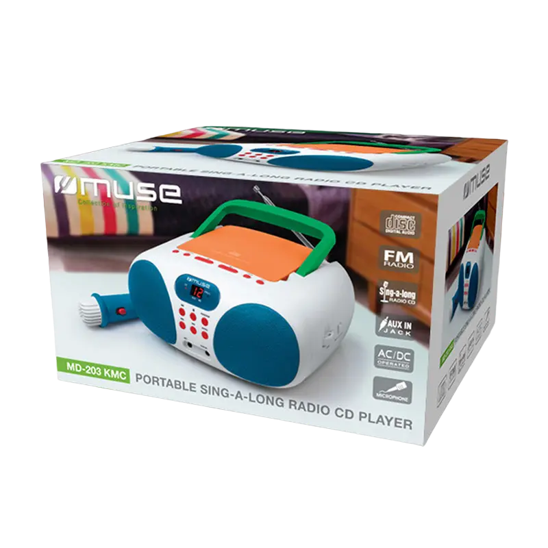 Портативное радио MUSE MD-203 KMC Разноцветный
