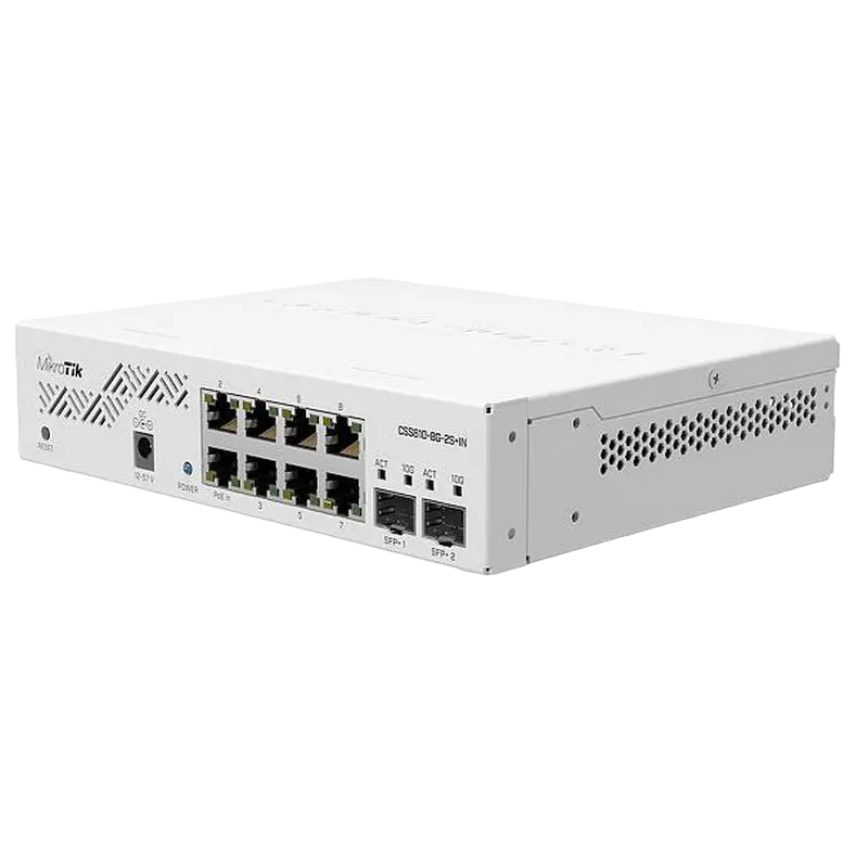 Коммутатор MikroTik CSS610-8G-2S+IN Белый