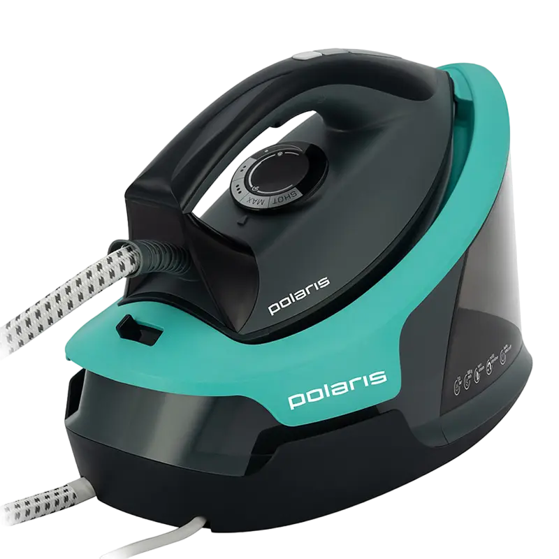Утюг с парогенератором Polaris PSS7700K Бирюзовый | Черный