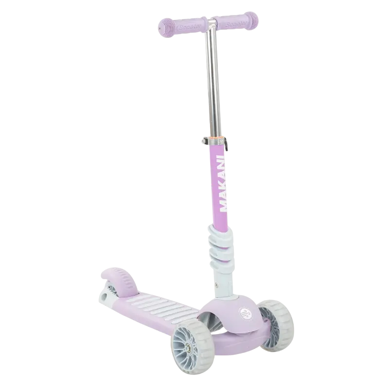Детский 3-колесный самокат Makani BonBon Фиолетовый