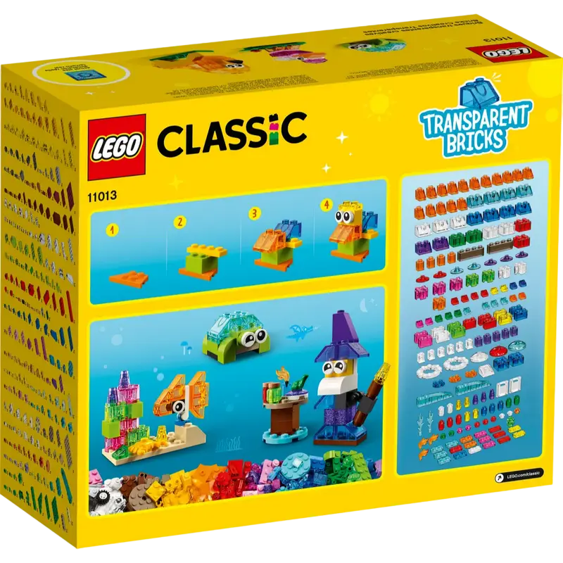 Конструктор LEGO Creative Transparent Bricks Разноцветный