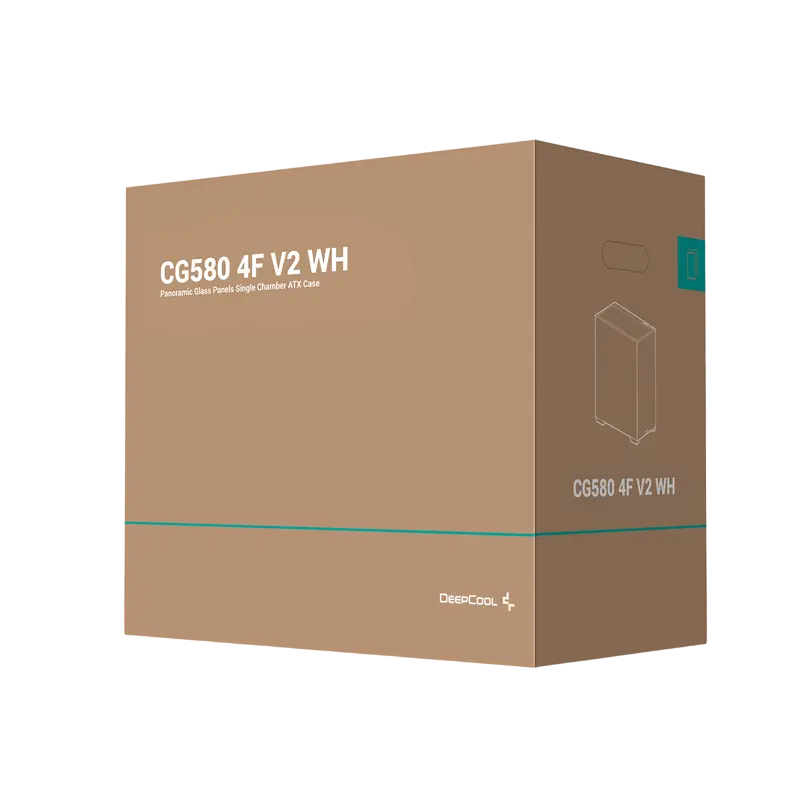 Компьютерный корпус Deepcool CG580 4F V2 Midi-Tower Белый