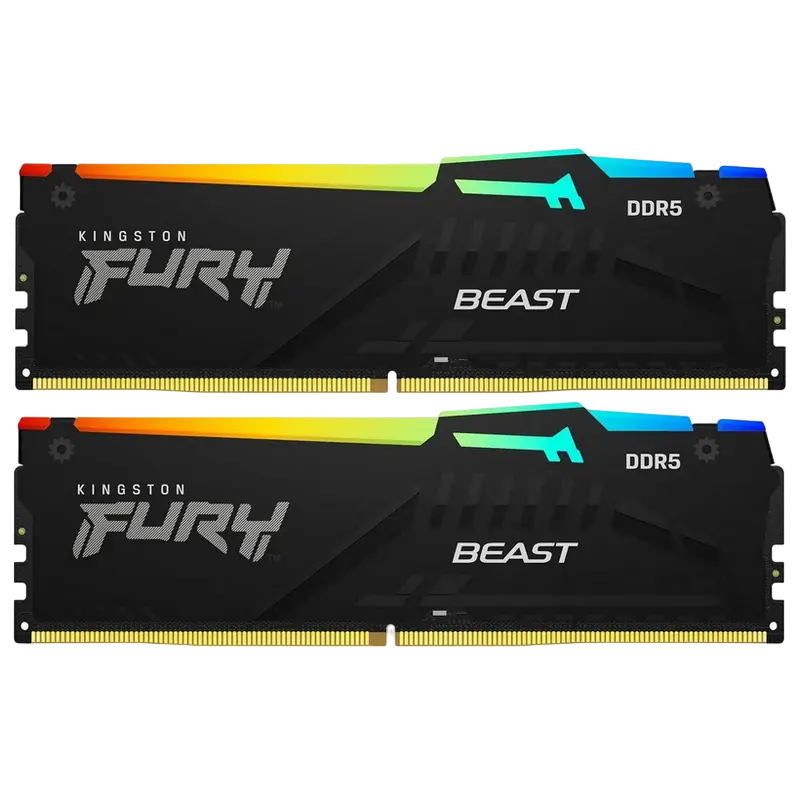 Memorie RAM Kingston FURY Beast RGB FURY Beast RGB 64GB Negru