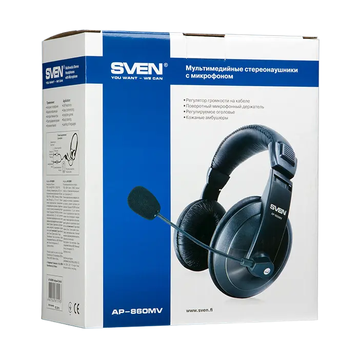 Наушники SVEN AP-860MV Чёрный