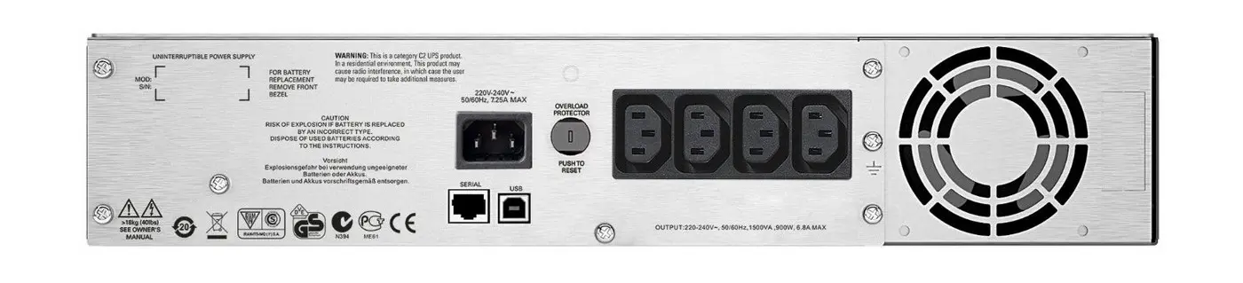 Источник бесперебойного питания APC SMC1000I-2URS Черный