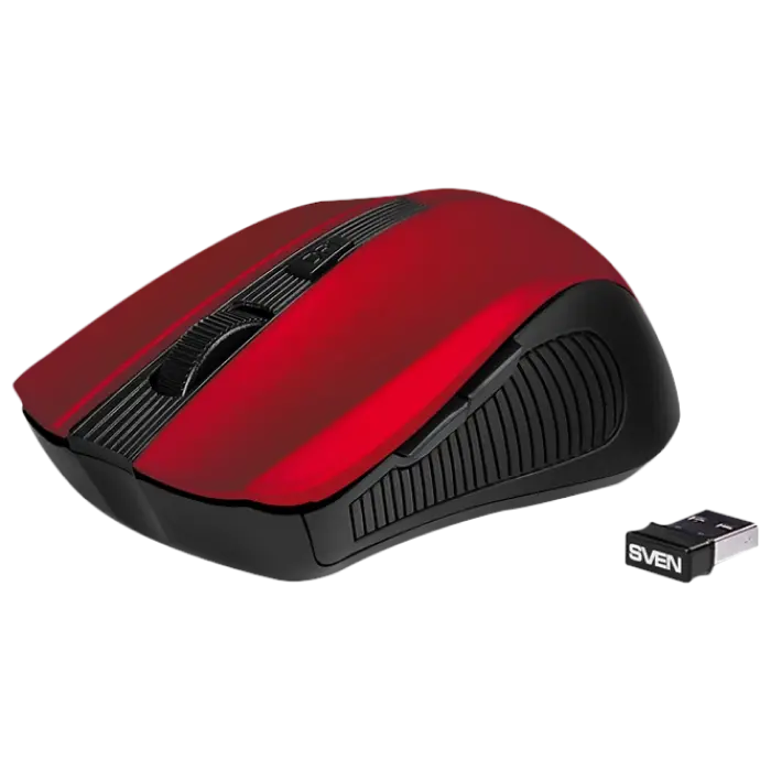 Беcпроводная мышь SVEN RX-350W Беспроводное Красный