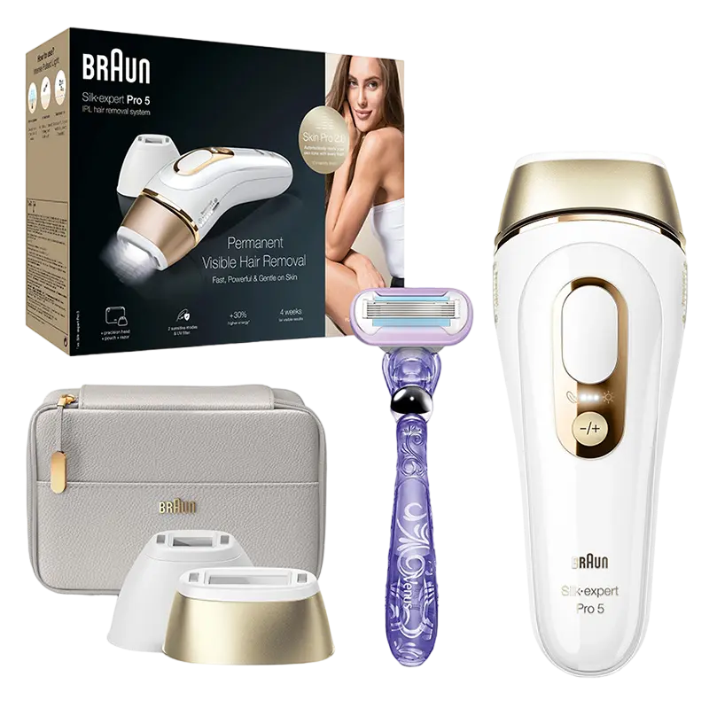 Fotoepilator Braun Silk-expert Pro 5 PL5157 Alb | Auriu
