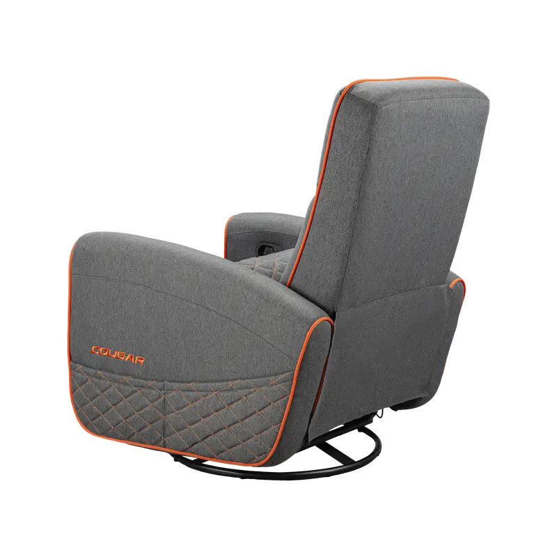 Игровое кресло Cougar FIDOM Имитация льна Серый | Оранжевый