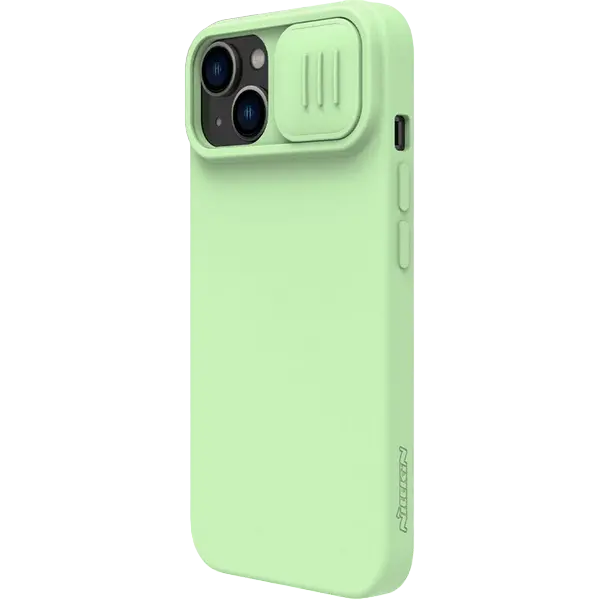 Husă Nillkin Apple iPhone 15 CamShield Silky Silicone CamShield Silky Mint Green