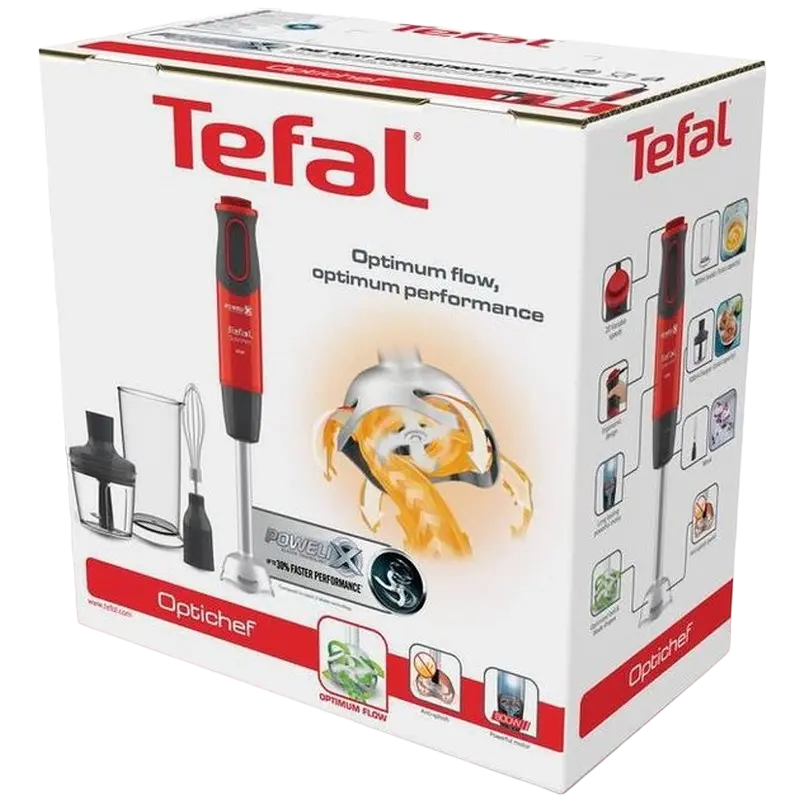 Погружной блендер Tefal Optichef HB643538 Красный