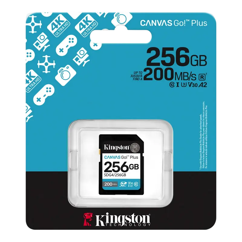 Card de Memorie Kingston Canvas Go Plus Gen4 256GB