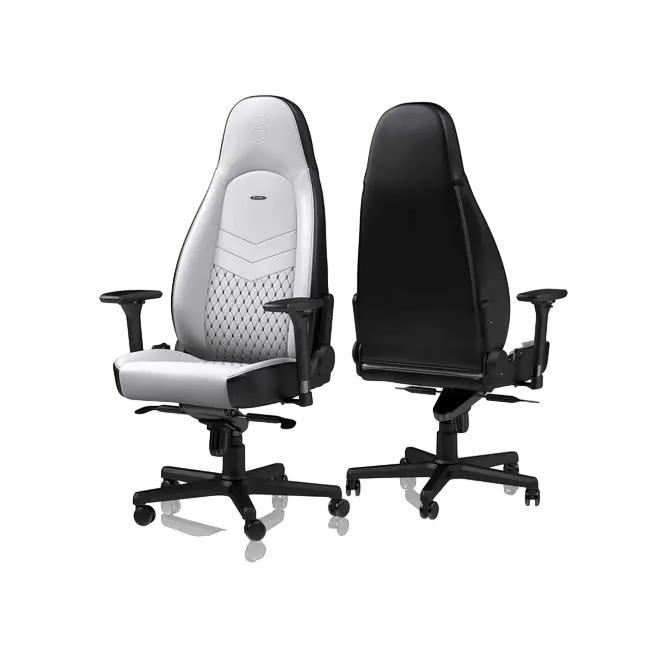 Игровое кресло Noblechairs Icon Искусственная кожа Белый/Чёрный