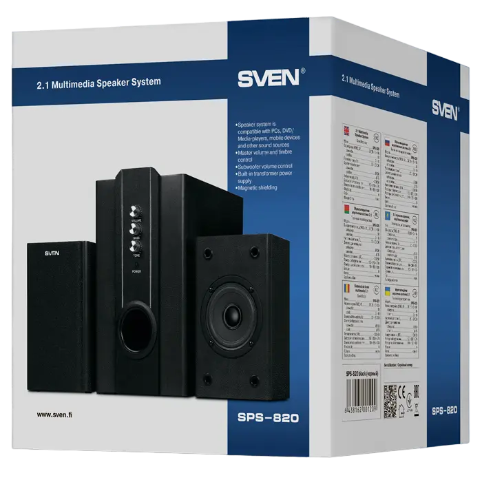 Компьютерные колонки SVEN SPS-820 Черный