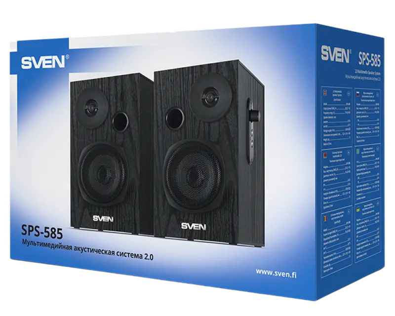 Компьютерные колонки SVEN SPS-585 Черный