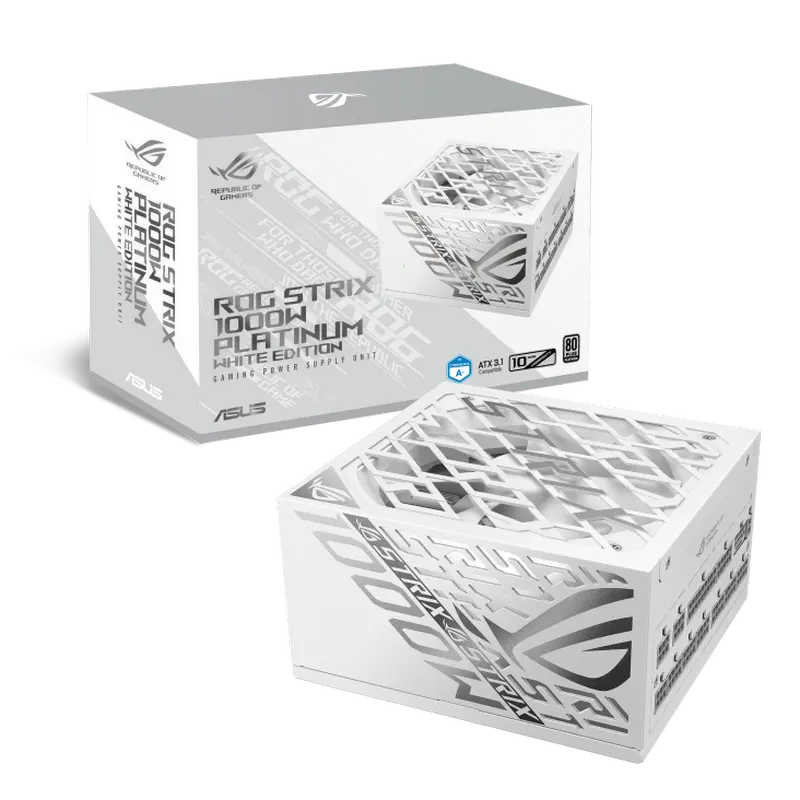 Tip Блок питания для компьютеров ASUS ROG Strix 1000W Platinum ATX Белый