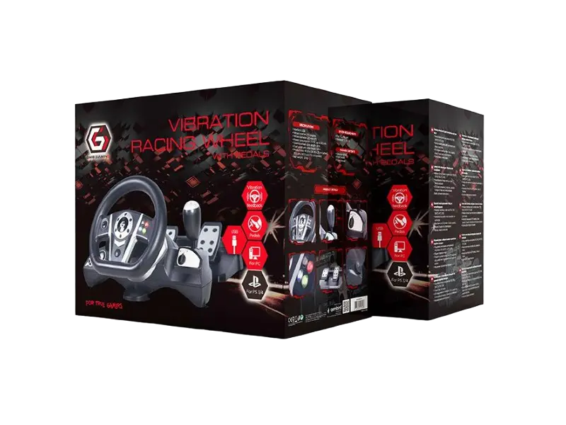 Игровой руль Gembird STR-M-01 Чёрный