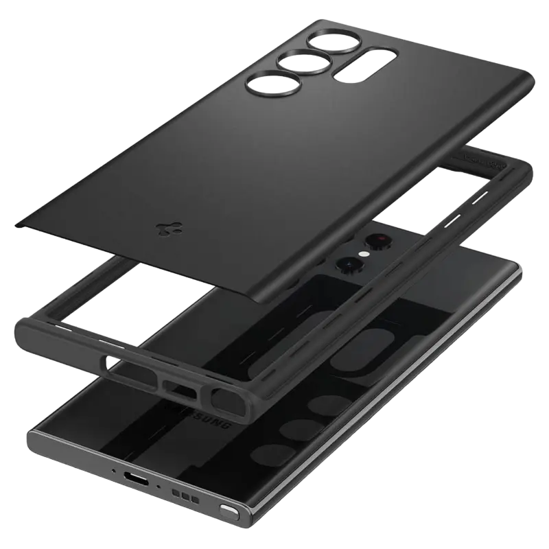 Чехол Spigen Samsung Galaxy S23 Ultra Thin Fit Thin Fit Чёрный