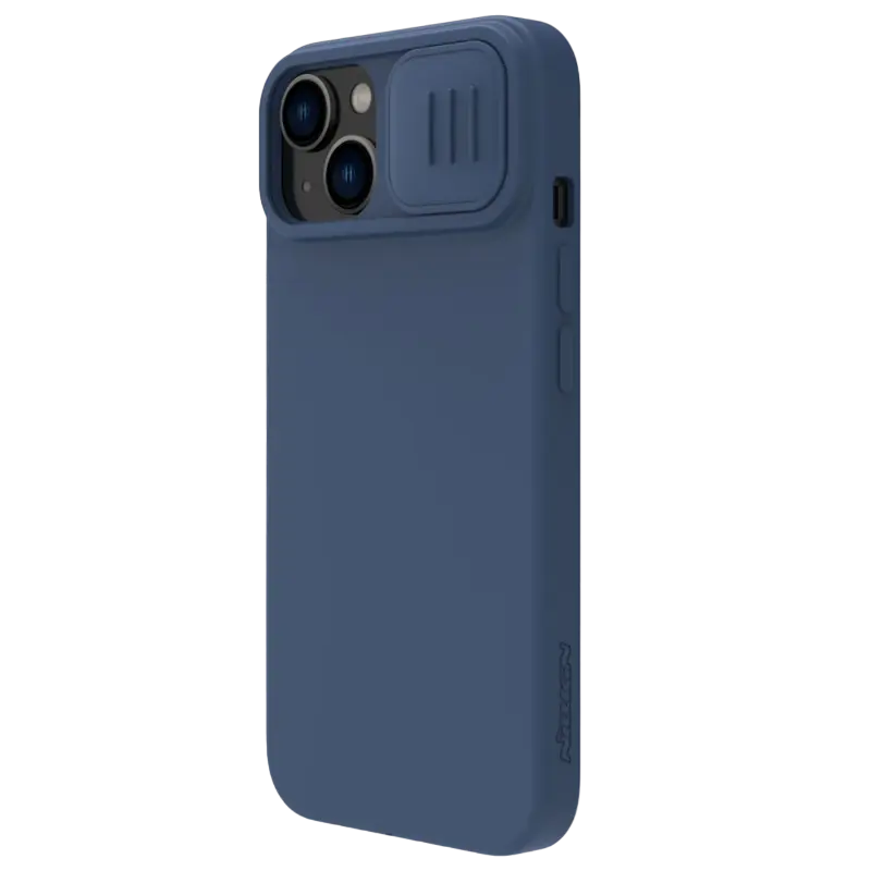 Husă Nillkin Apple iPhone 15 CamShield Silky Silicone CamShield Silky Albastru Marin