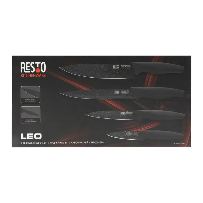 Нож поварской RESTO 95504 AQUILA Черный