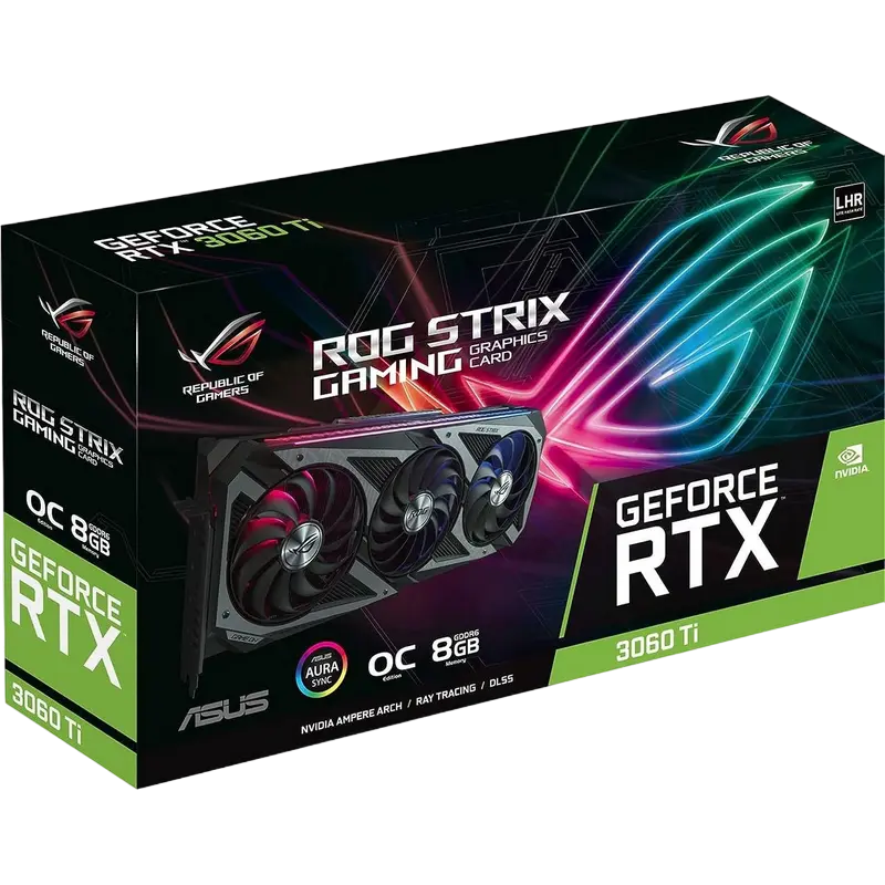 Видеокарта ASUS ROG Strix GeForce RTX 3060 Ti V2 OC GAMING