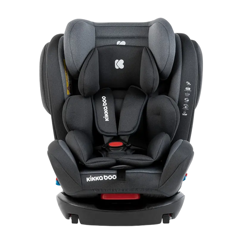 Детское автокресло Kikka Boo 4 Fix DOUBLE ISOFIX Серый