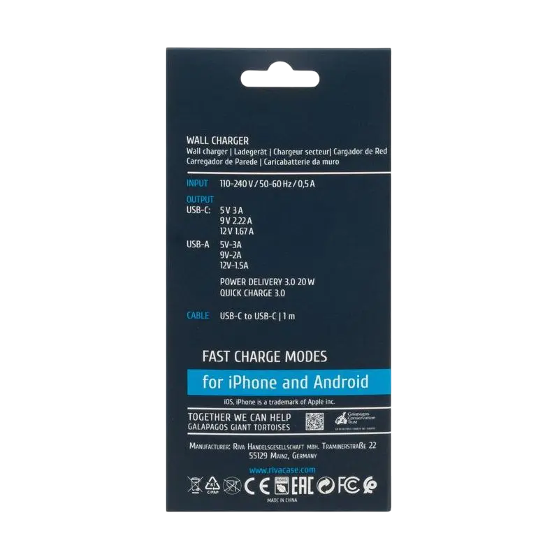 Încărcător Rivacase PS4102 WD4 Alb