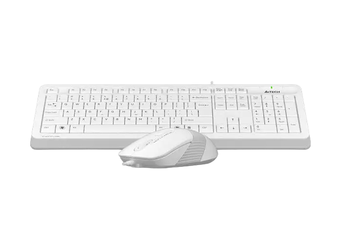 Клавиатура и мышь A4Tech F1010 Мембрана Белый