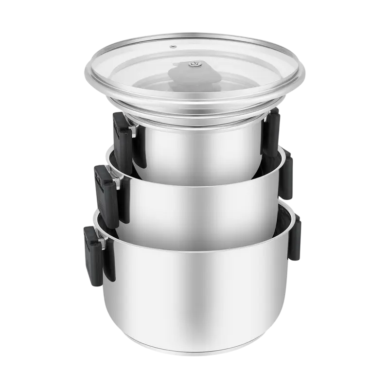 Набор кастрюль RESTO Anser Anser Нержавеющая сталь