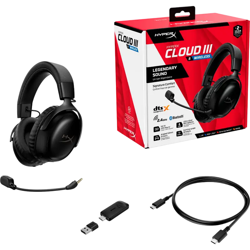 Наушники HyperX Cloud III S Чёрный