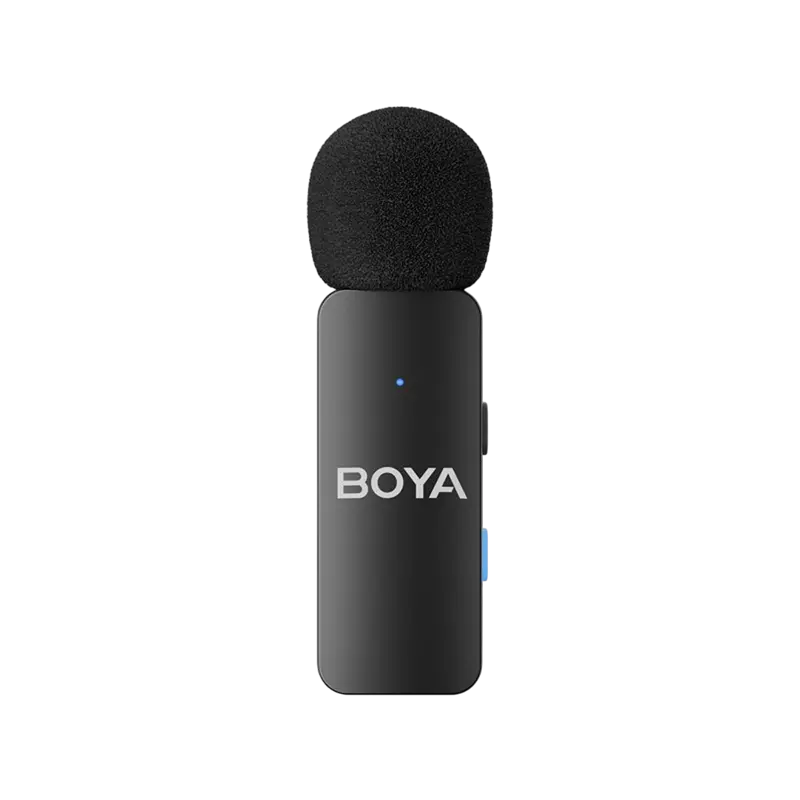 Портативный записывающий микрофон Boya BY-V4 + 4VU Беспроводной Черный