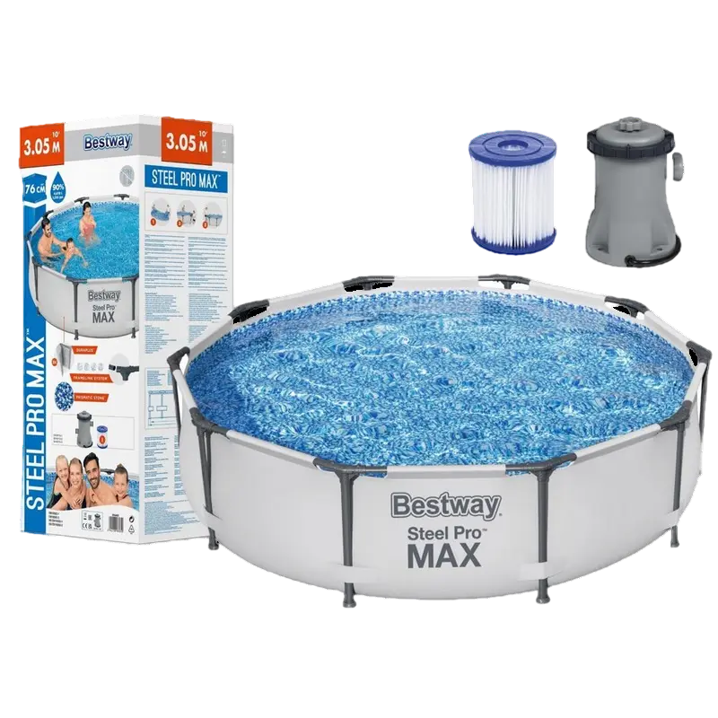 Каркасный бассейн Bestway 56409 Серый