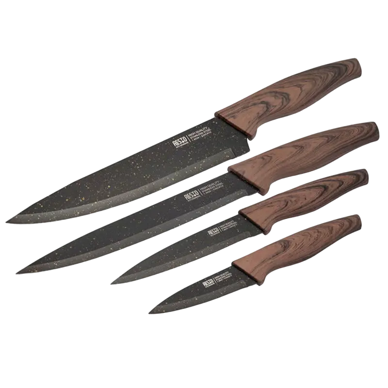 Set de Cuțite RESTO 95501 CARINA Maro
