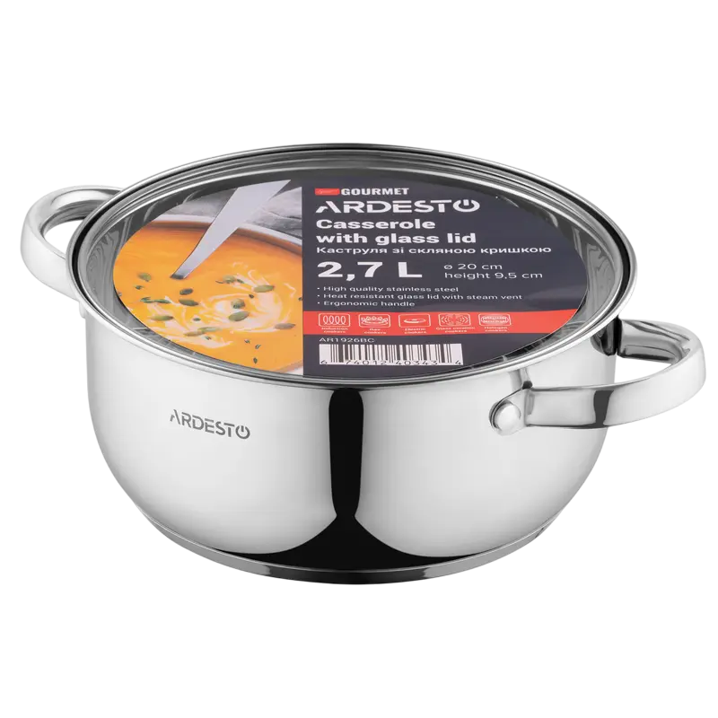Кастрюля Ardesto Gemini Gourmet Aosta Gemini Gourmet Aosta Нержавеющая сталь