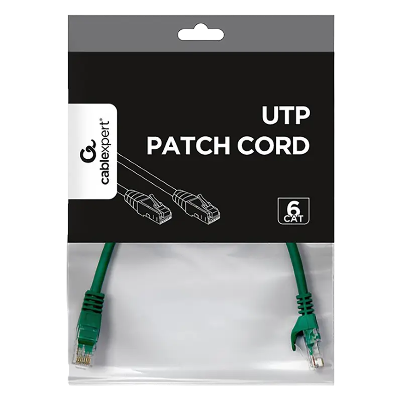 Патч-корд Cablexpert PP6U-0.25M/G Зелёный
