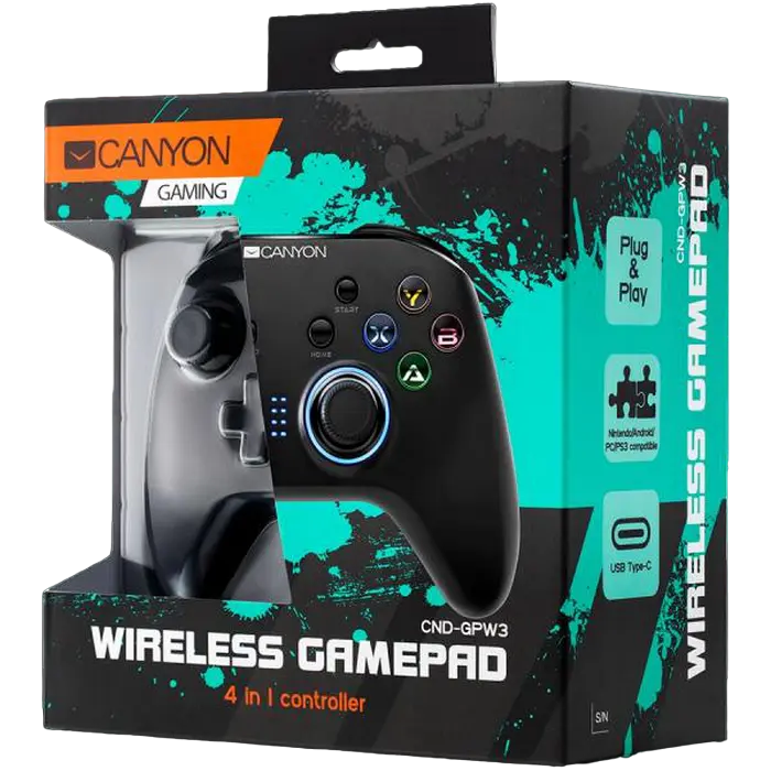 Gamepad Canyon GPW3 Negru