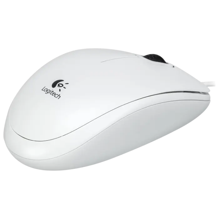 Мышь Logitech B100 Проводное Белый