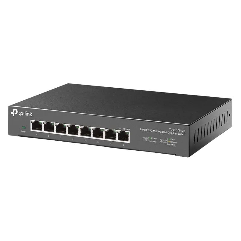 Switch de rețea TP-LINK TL-SG108-M2 Gri