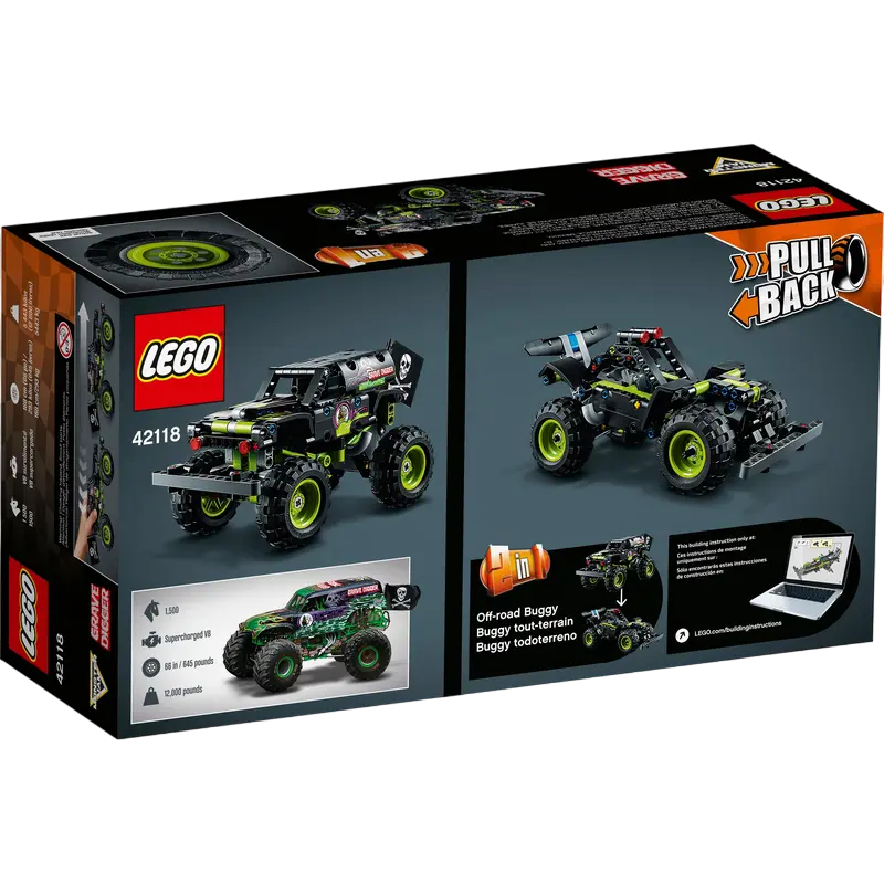 Конструктор LEGO Monster Jam™ Grave Digger™ Черный