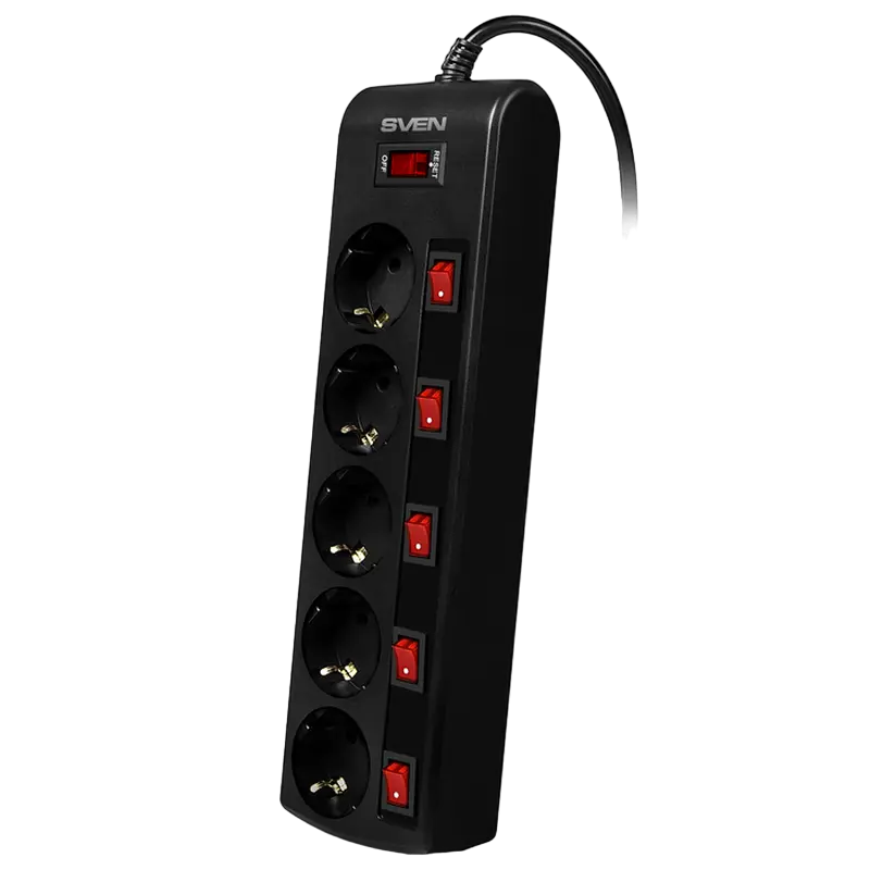 Сетевой фильтр SVEN SF-05PL Черный