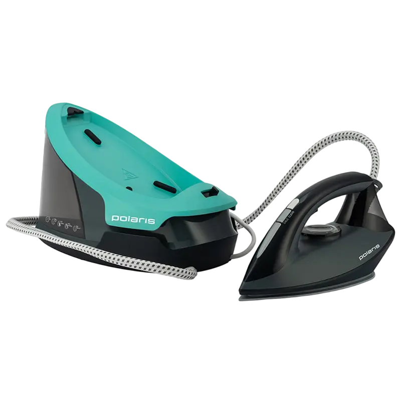 Утюг с парогенератором Polaris PSS7700K Бирюзовый | Черный