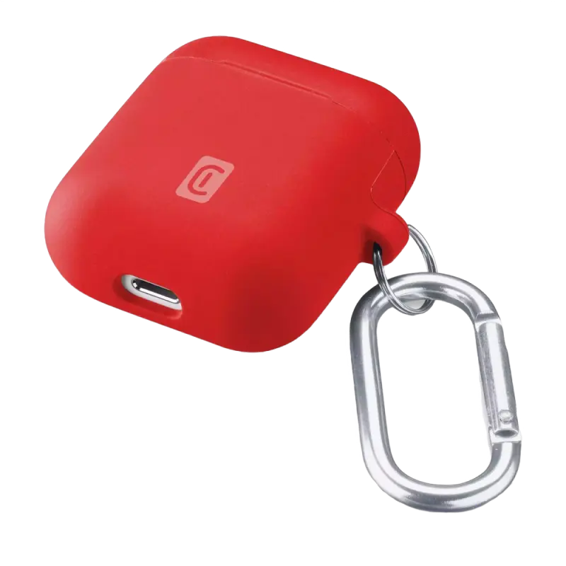 Husă pentru Airpods Cellularline Apple Airpods 1/2 Bounce case Air Roșu