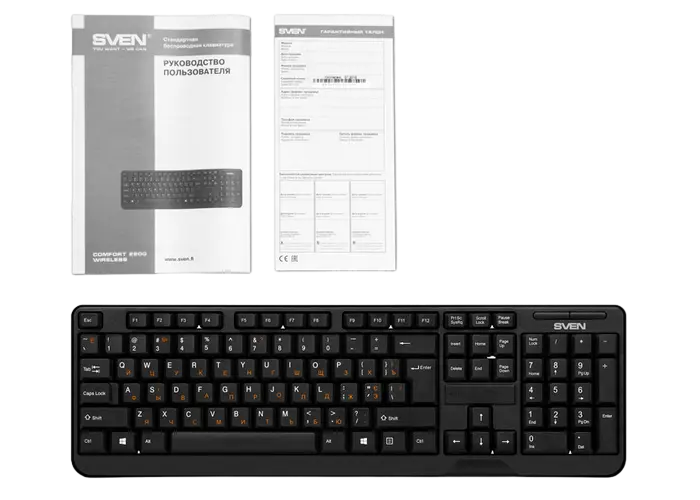Клавиатура SVEN KB-C2200W Мембрана Черный