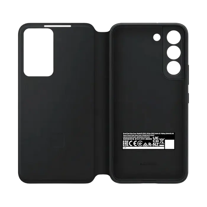 Husă tip carte Samsung Galaxy S22 Smart Clear View Cover Negru
